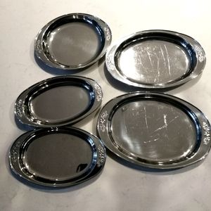 Stainless steel serving dishes/trays